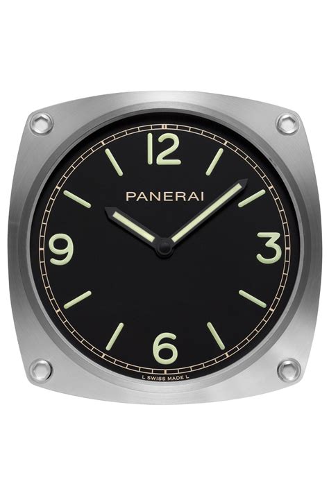 panerai 8 day desk clock|Panerai wall clock.